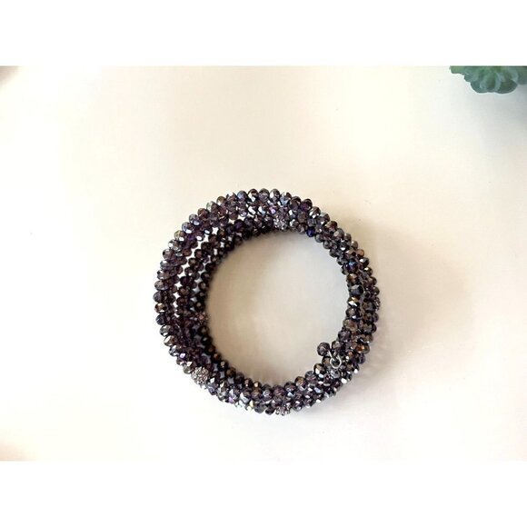 Multi Strand Garnet Beaded Bracelet - Picture 8 of 13